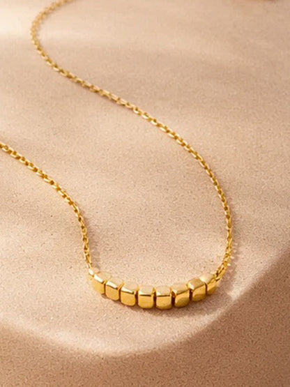 Demi Fine 18K Gold Plated Stainless steel Disc Charm Chain Necklace
