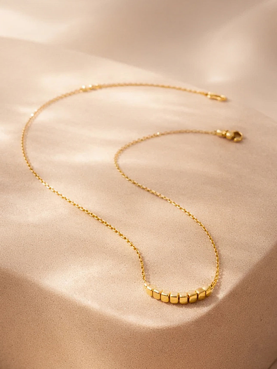 Demi Fine 18K Gold Plated Stainless steel Disc Charm Chain Necklace