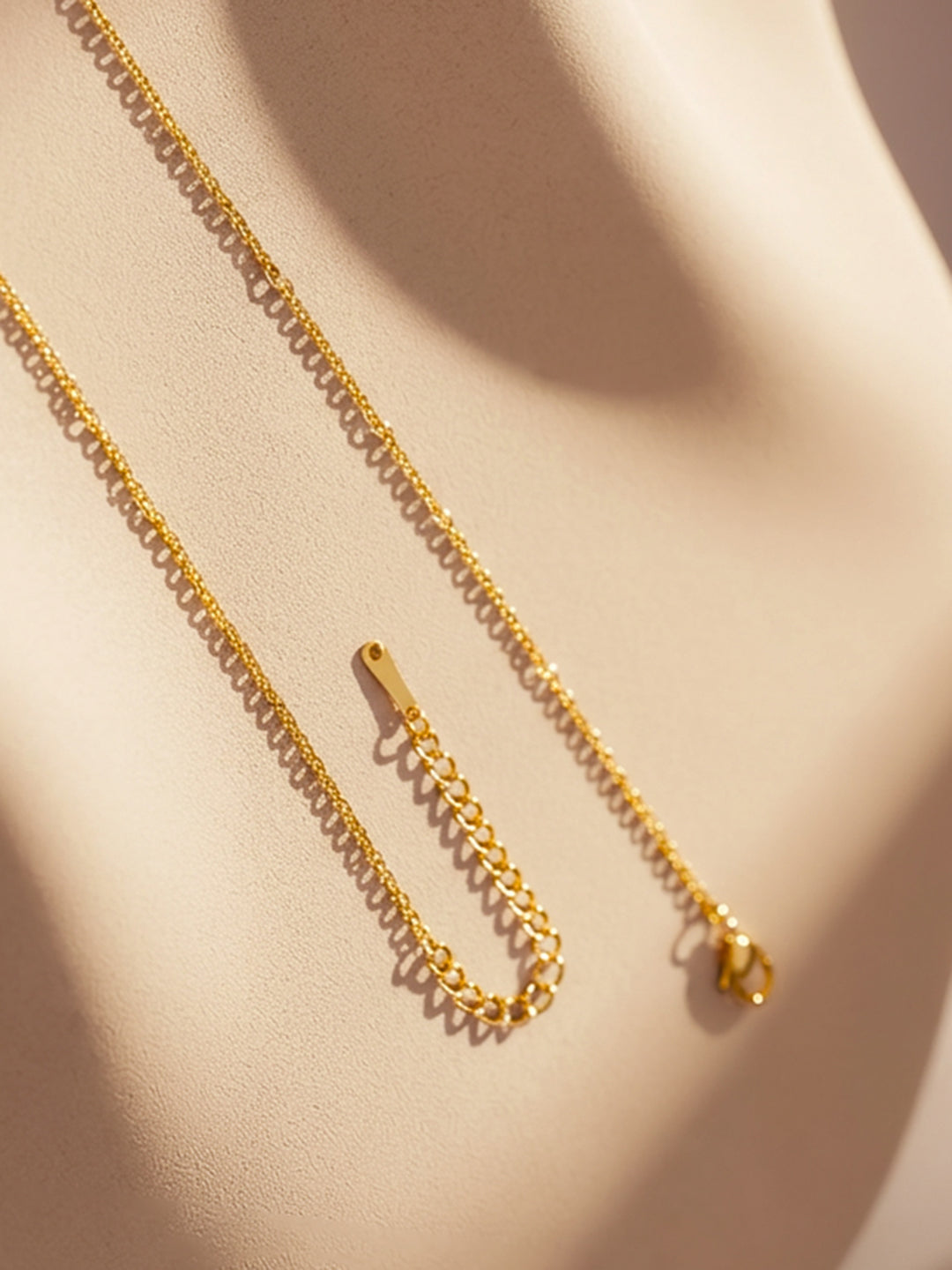 Demi Fine 18K Gold Plated Stainless steel Disc Charm Chain Necklace