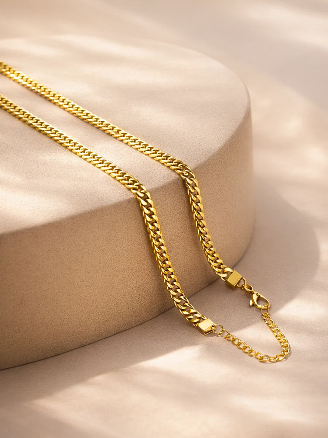 Demi Fine 18K Gold Plated Stainless steel Patterned Chain Necklace