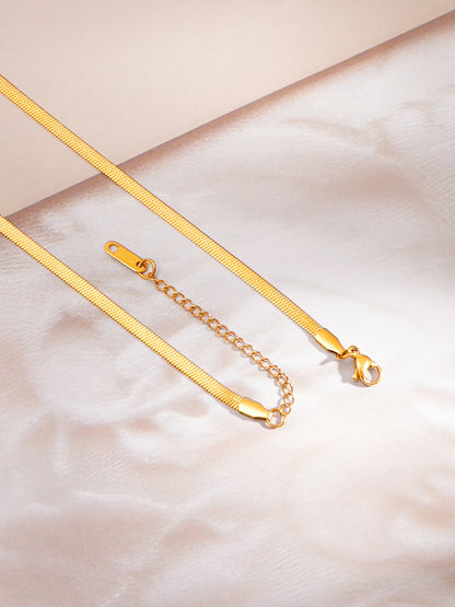 Demi Fine 18K Gold Plated Stainless steel Multi-Crystal Drop Chain Necklace