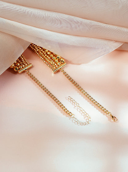Gold Plated Multi Layered Necklace