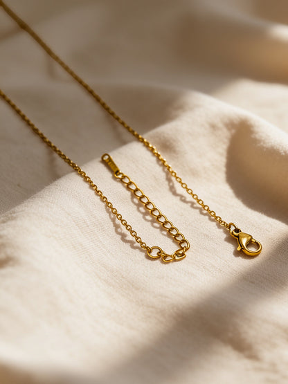 Demi Fine 18K Gold Plated Stainless steel Autumn Bloom Pendant Chain