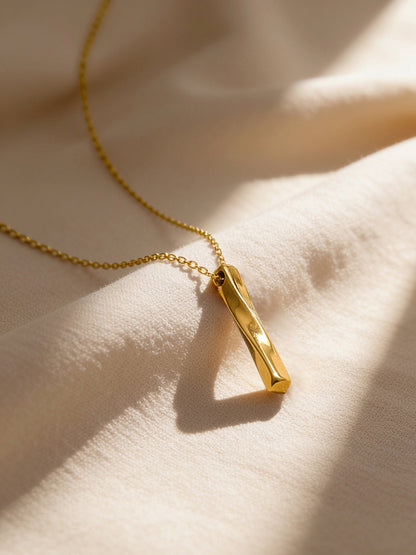 Demi Fine 18K Gold Plated Stainless steel Golden Line Pendant Chain