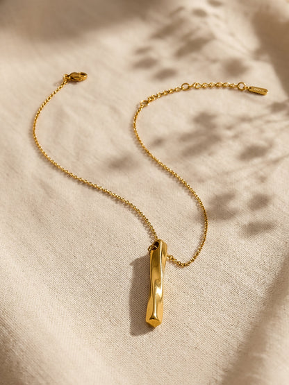 Demi Fine 18K Gold Plated Stainless steel Golden Line Pendant Chain