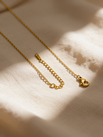 Demi Fine 18K Gold Plated Stainless steel Golden Line Pendant Chain