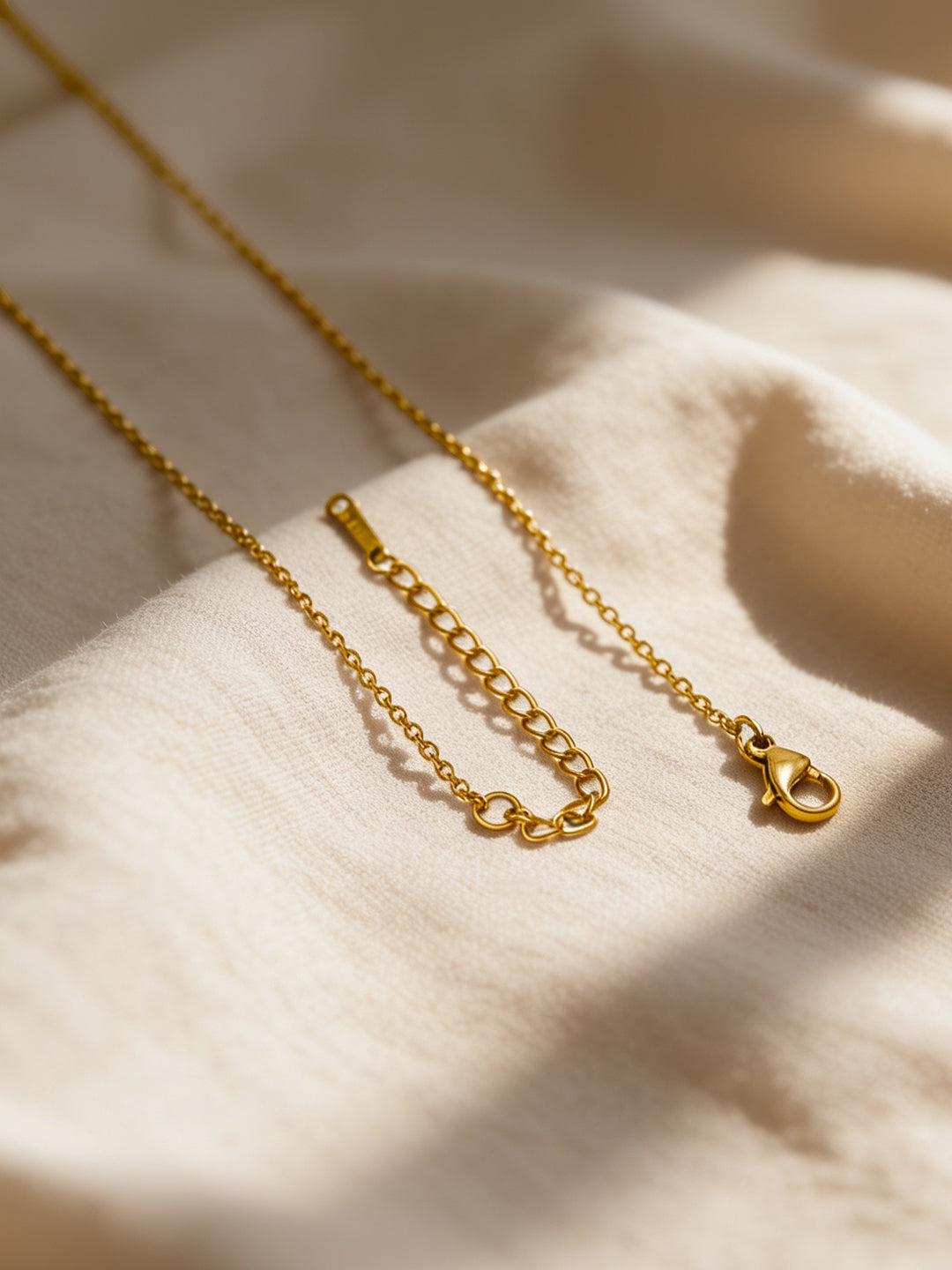 Demi Fine 18K Gold Plated Stainless steel Sun Charm Fine Pendant Chain Necklace