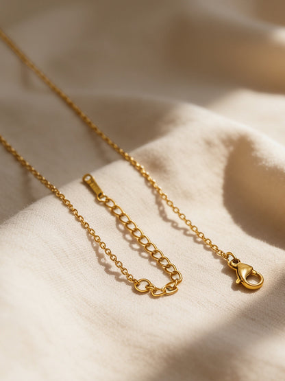 Demi Fine 18K Gold Plated Stainless steel Endless Love Pendant Chain