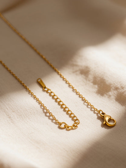 Demi Fine 18K Gold Plated Stainless steel Forever Yours Pendant Chain