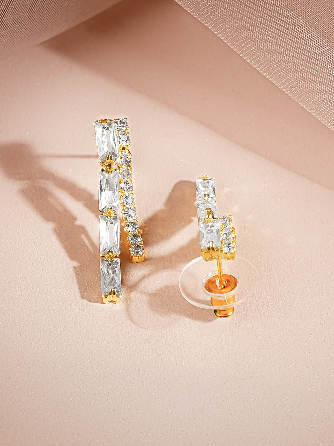 Gold-Plated Crystal Tennis Choker Necklace Set