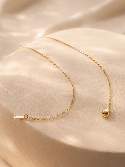 Demi Fine 18K Gold Plated Stainless steel Heart Pendant Chunky Chain Necklace