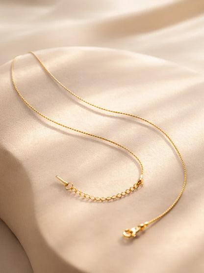 Demi Fine 18K Gold Plated Stainless steel Heart Charm Pendant Chain Necklace