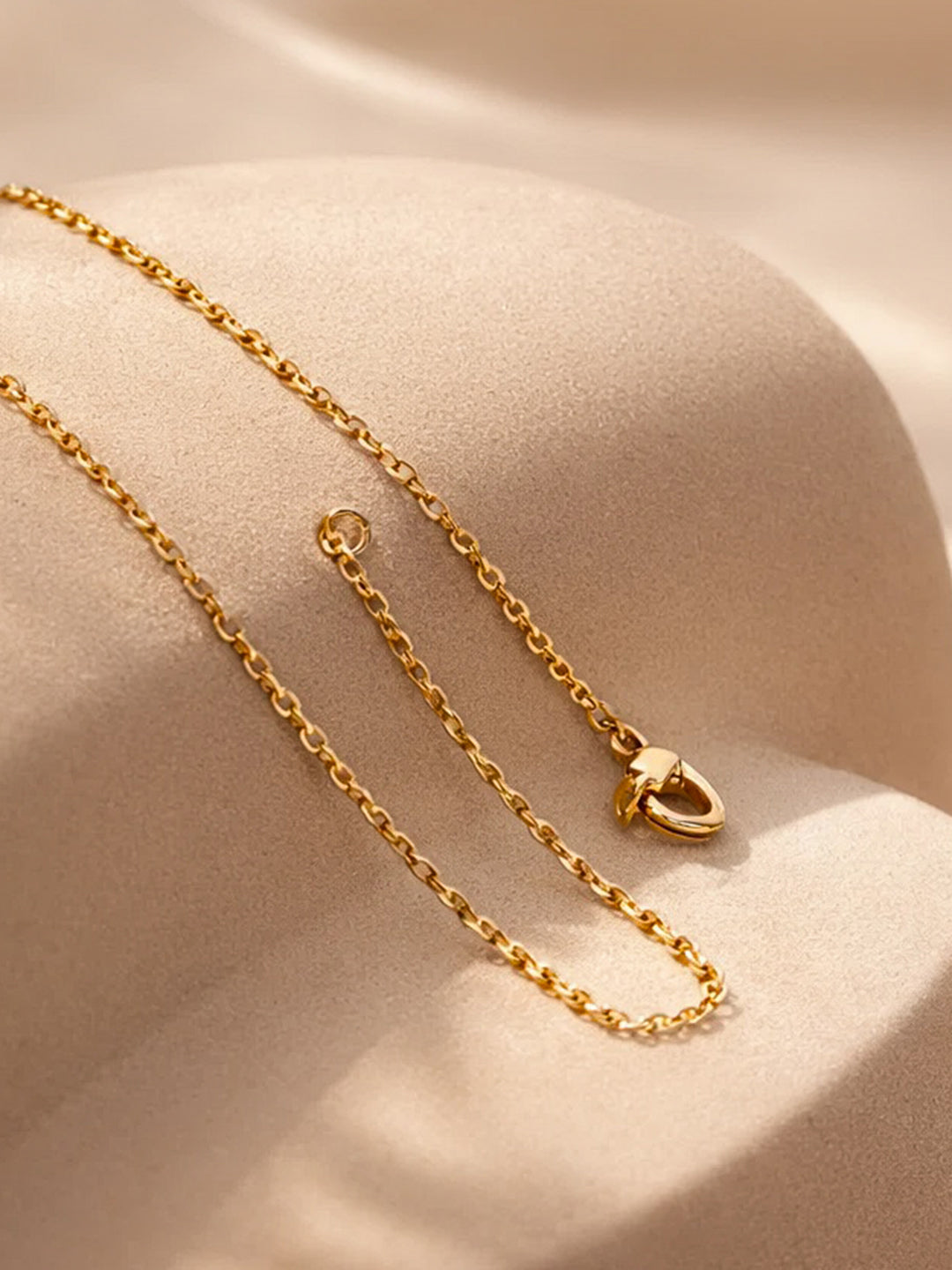 Demi Fine 18K Gold Plated Stainless steel Heart Petal Clover Pendant Necklace