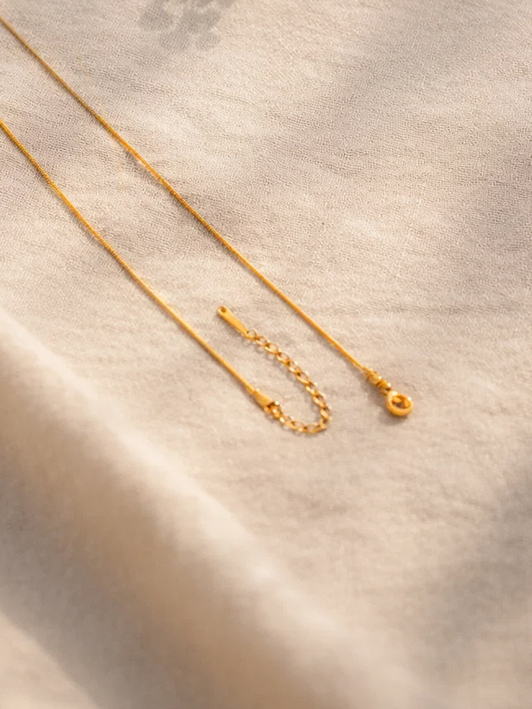 Demi Fine 18K Gold Plated Stainless steel Minimal Ball Pendant Chain Necklace