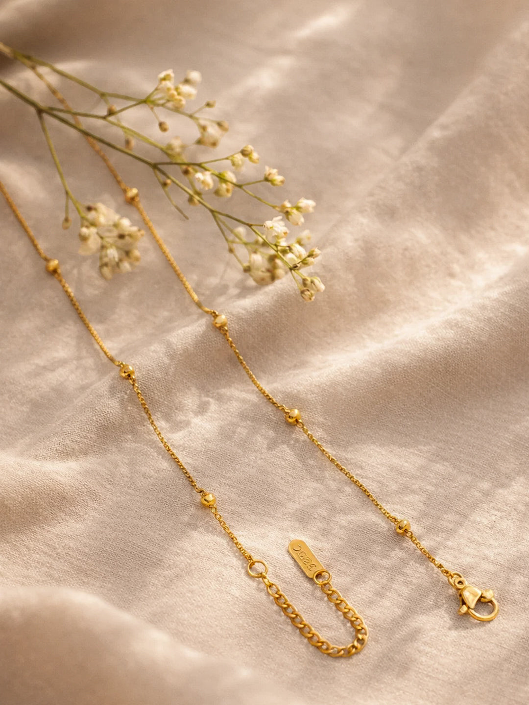 Demi Fine 18K Gold Plated Stainless steel Clover Pendant AD Detail Necklace
