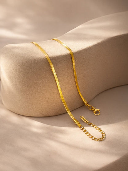 Demi Fine 18K Gold Plated Stainless steel Glossy Pearl Heart Pendent Necklace