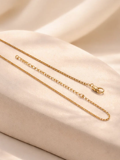 Demi Fine 18K Gold Plated Stainless steel Moon Coin Pendant Charm Necklace