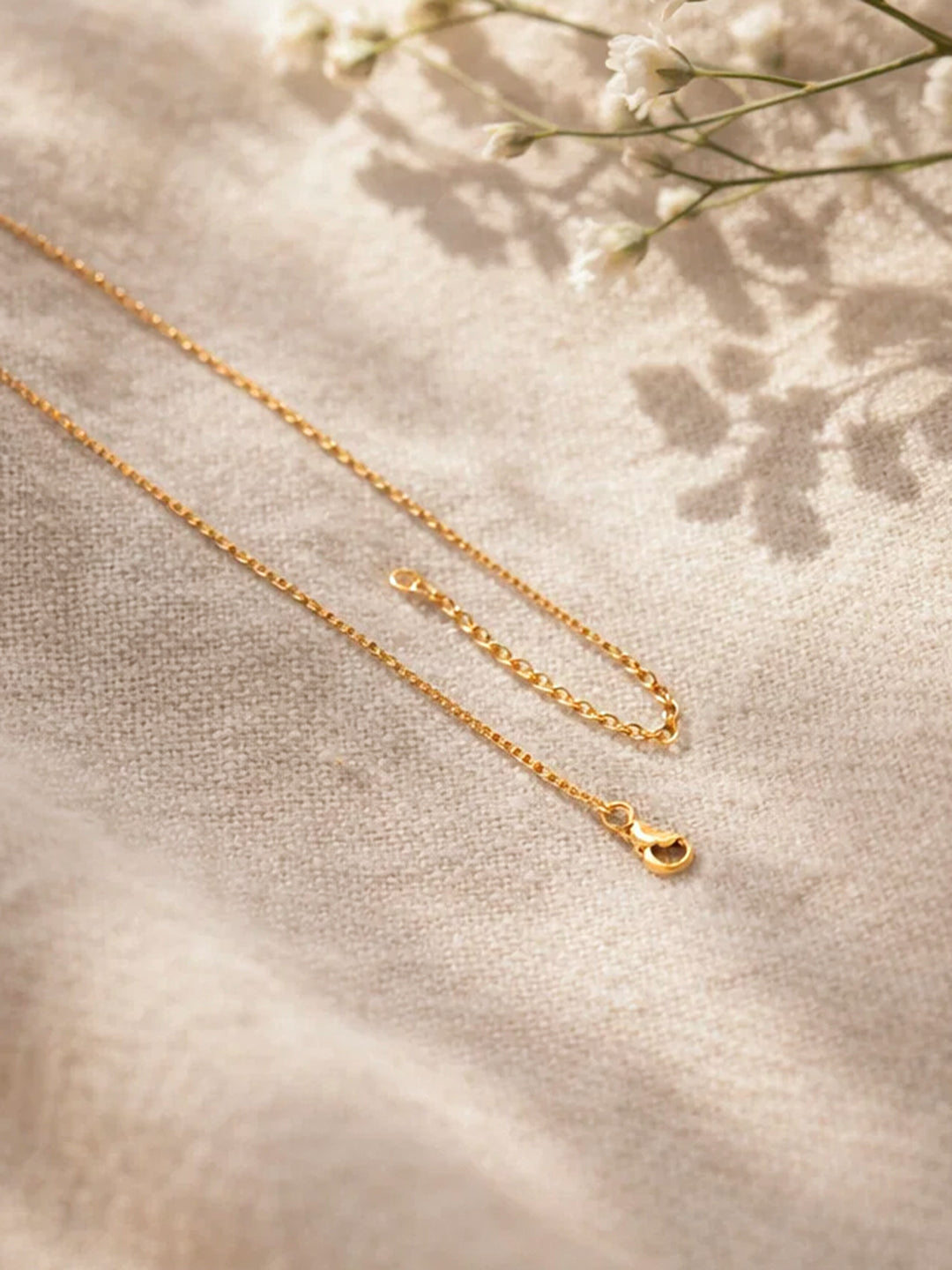 Demi Fine 18K Gold Plated Stainless steel Hollow Pendant Chain Necklace