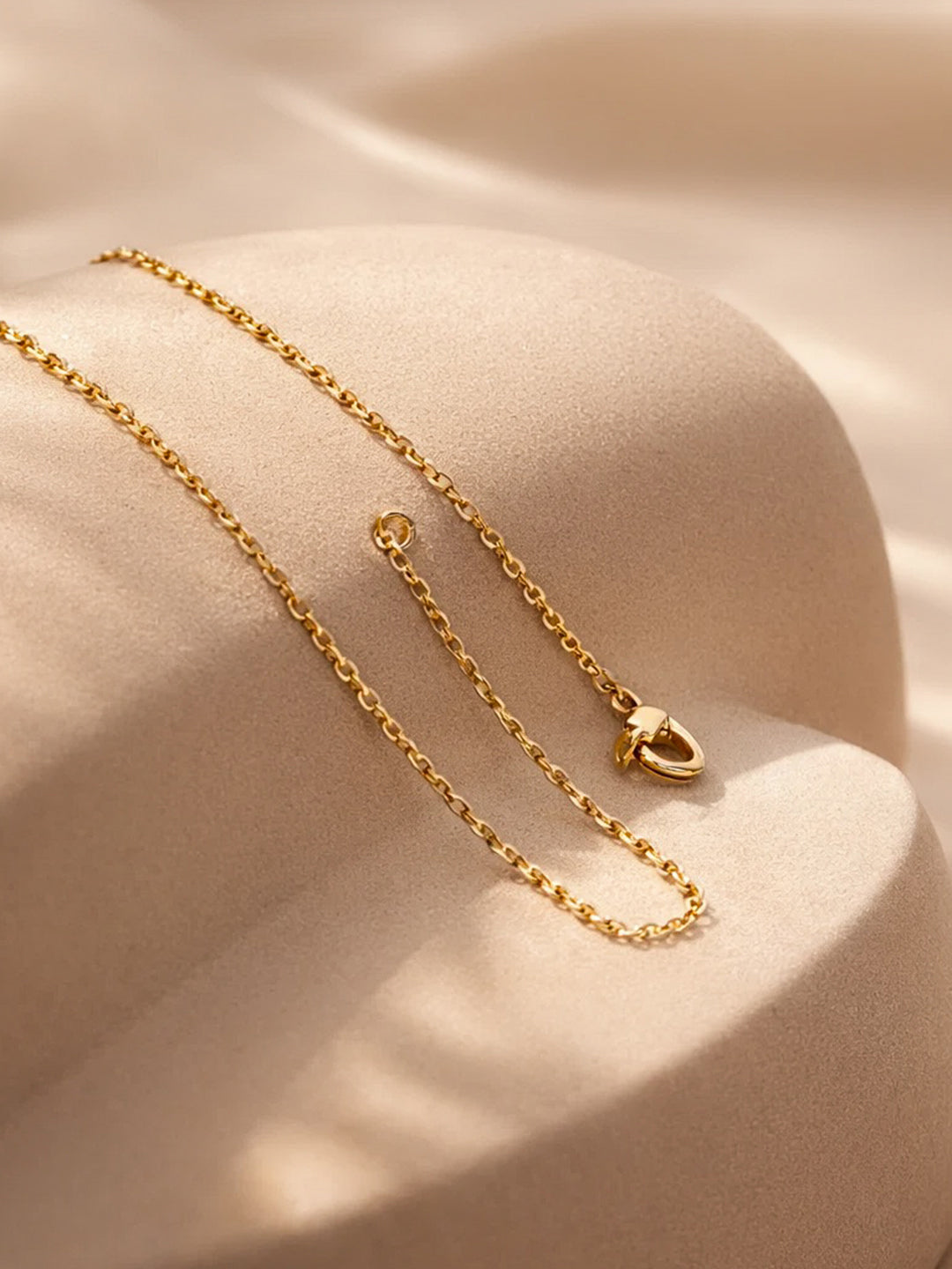 Demi Fine 18K Gold Plated Stainless steel Minimal Pendant Chain Necklace