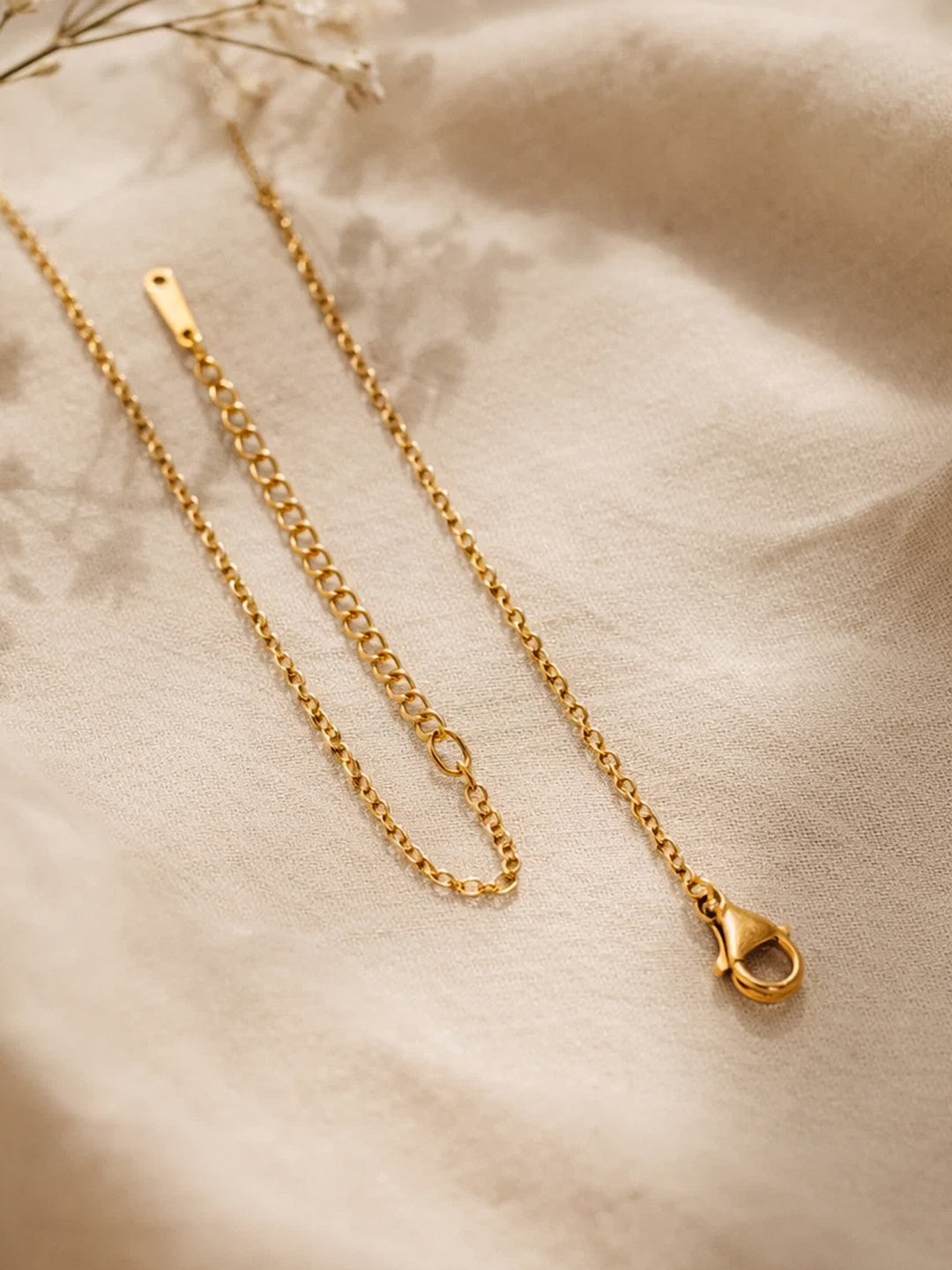 Demi Fine 18K Gold Plated Stainless steel Minimal A Pendant Necklace