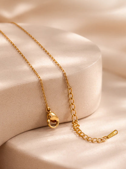Demi Fine 18K Gold Plated Stainless steel Signature N Pendant Necklace