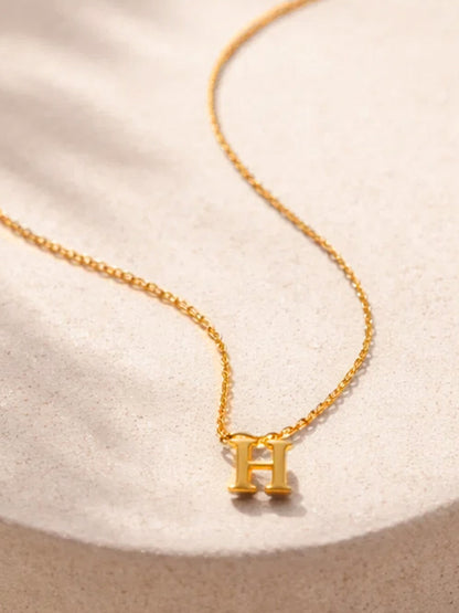 Demi Fine 18K Gold Plated Stainless steel Signature H Pendant Necklace
