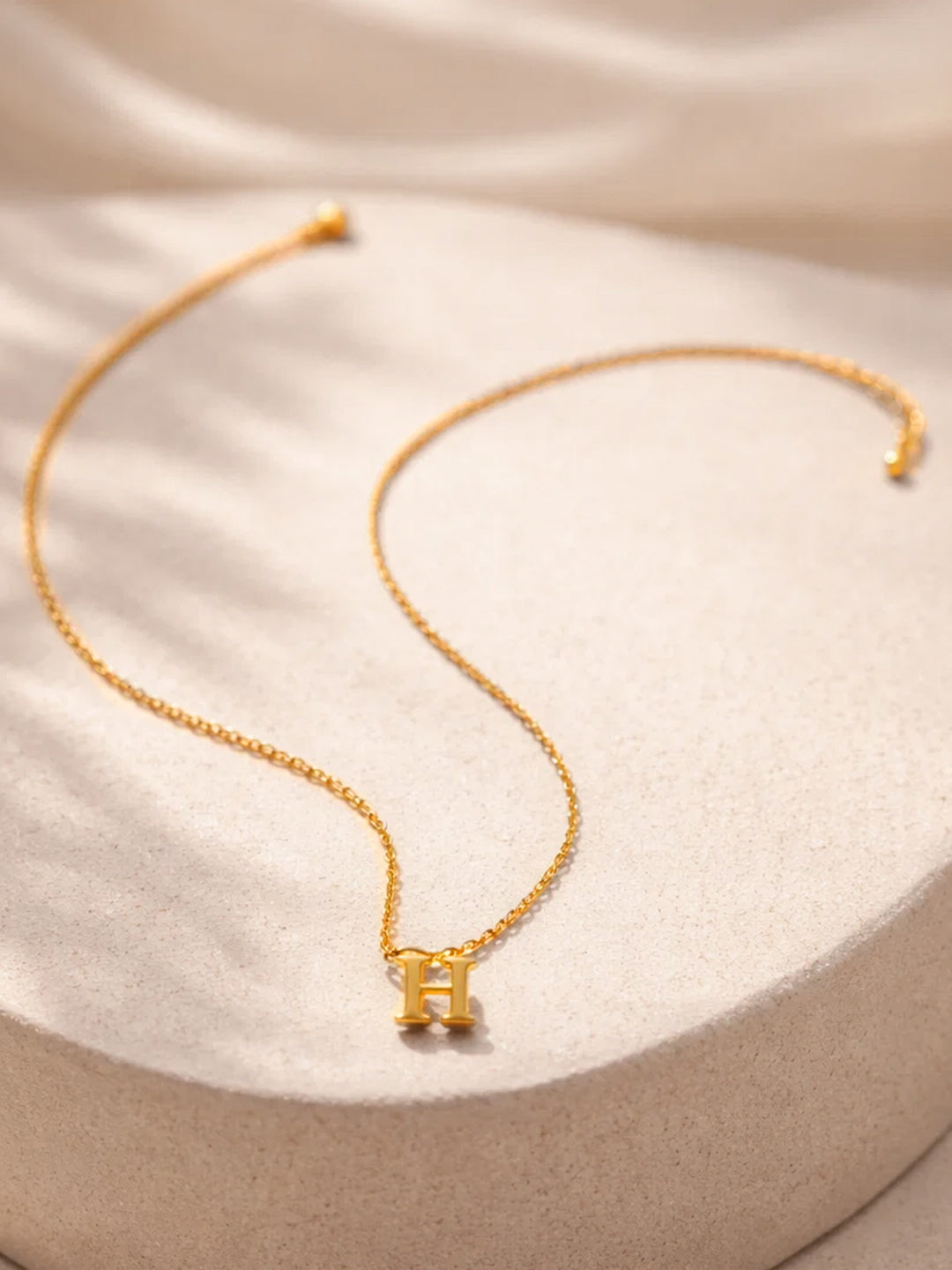 Demi Fine 18K Gold Plated Stainless steel Signature H Pendant Necklace