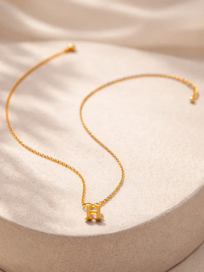 Demi Fine 18K Gold Plated Stainless steel Signature H Pendant Necklace