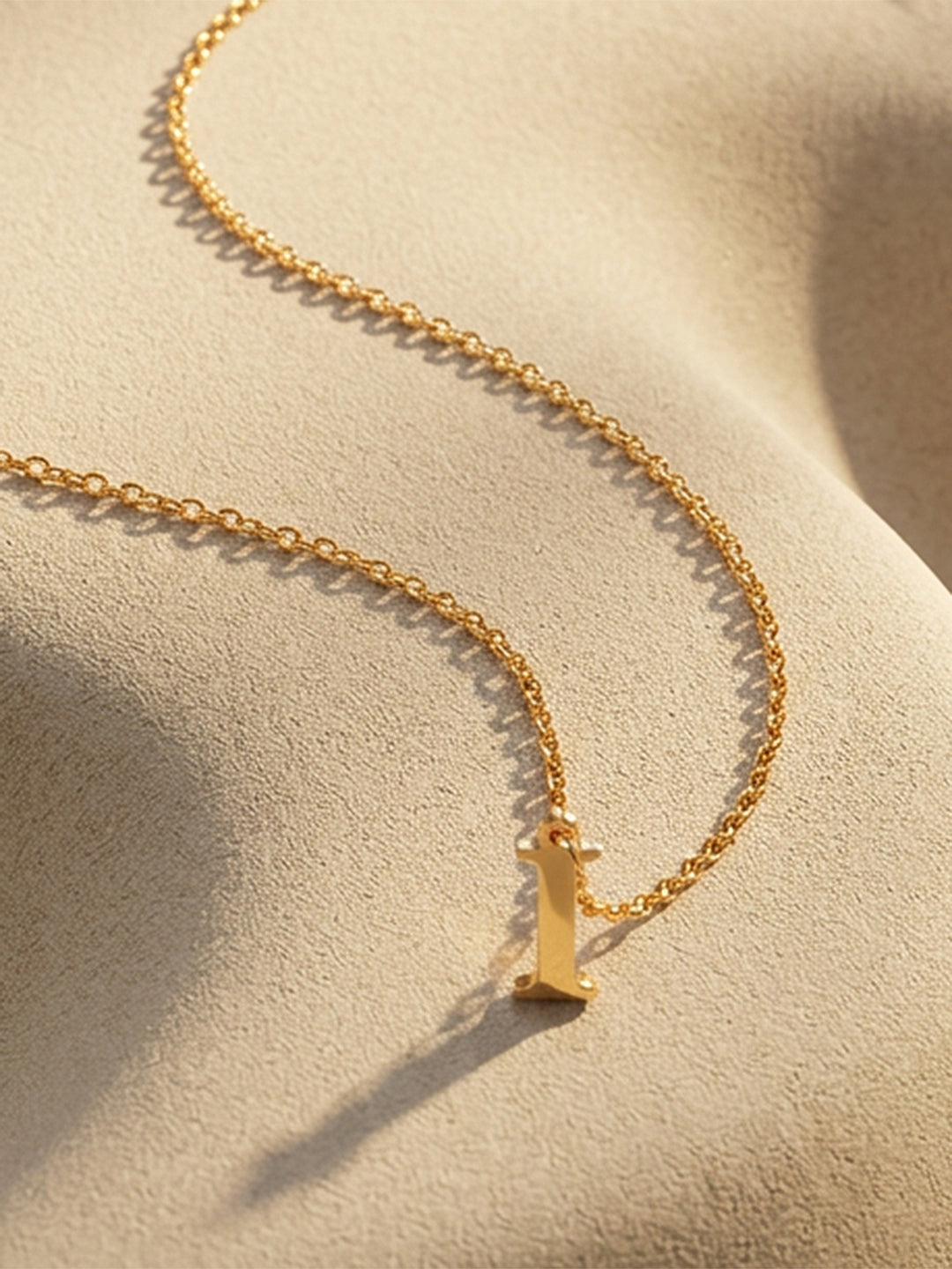 Demi Fine 18K Gold Plated Stainless steel Signature I Pendant Necklace