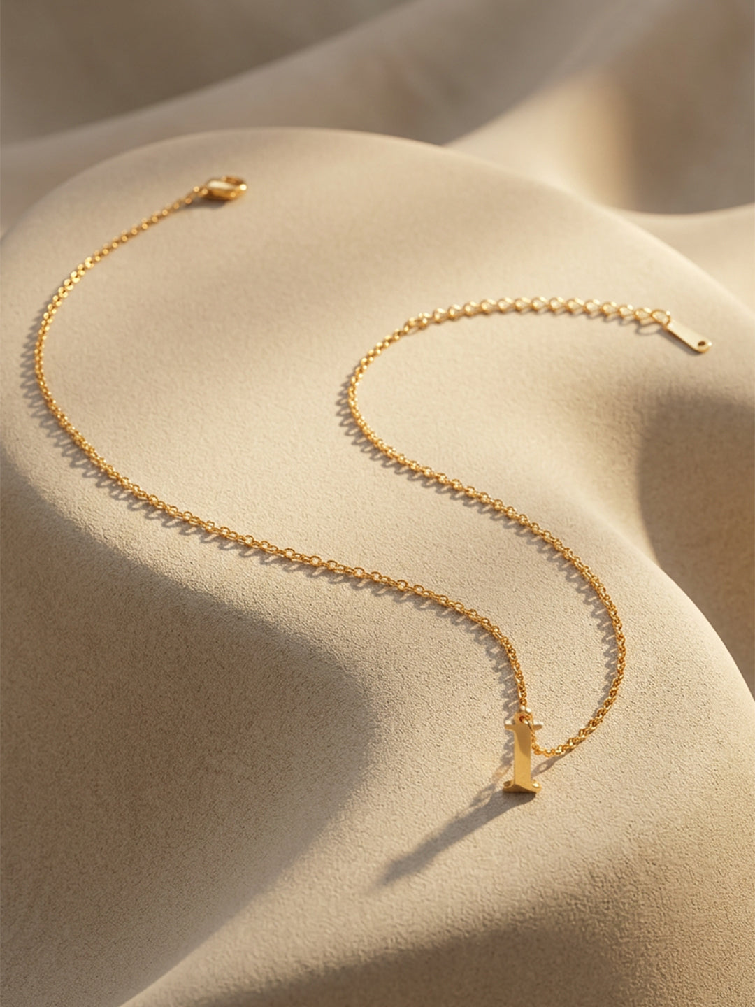 Demi Fine 18K Gold Plated Stainless steel Signature I Pendant Necklace