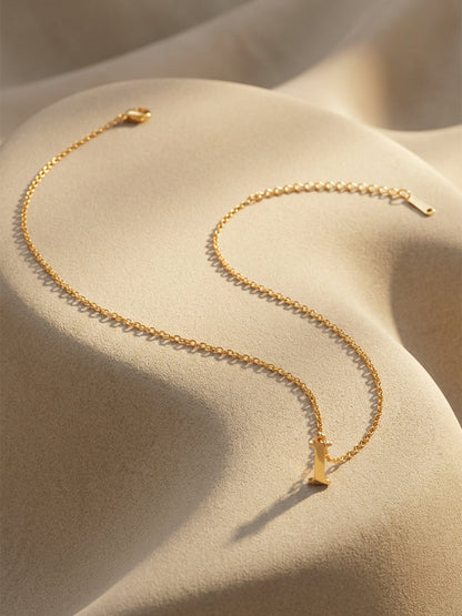 Demi Fine 18K Gold Plated Stainless steel Signature I Pendant Necklace