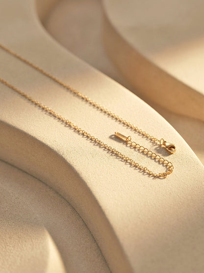 Demi Fine 18K Gold Plated Stainless steel Signature I Pendant Necklace