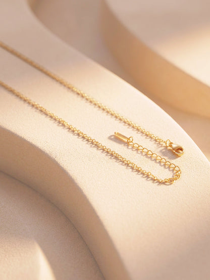 Demi Fine 18K Gold Plated Stainless steel Textured Coin R Pendant Necklace