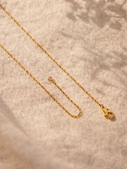 Demi Fine 18K Gold Plated Stainless steel Textured Coin S Pendant Necklace