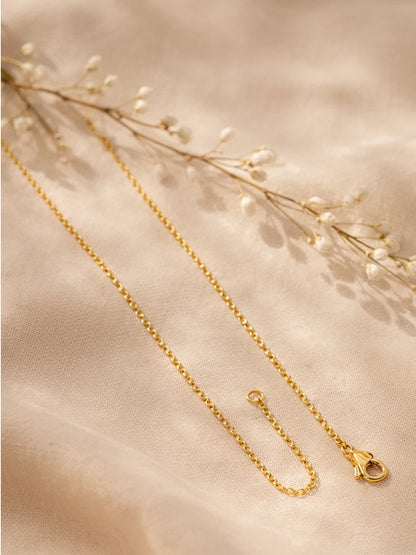 Demi Fine 18K Gold Plated Stainless steel Classic Disc R Pendant Necklace