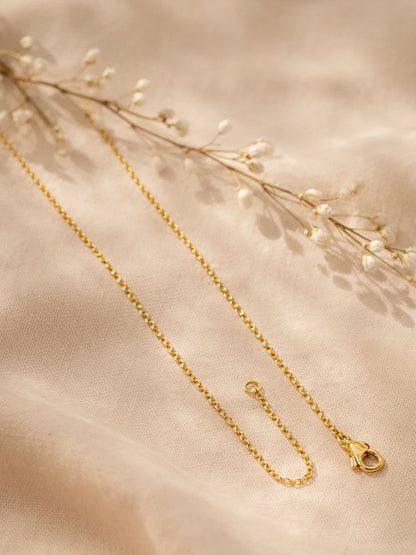 Demi Fine 18K Gold Plated Stainless steel Classic Disc P Pendant Necklace