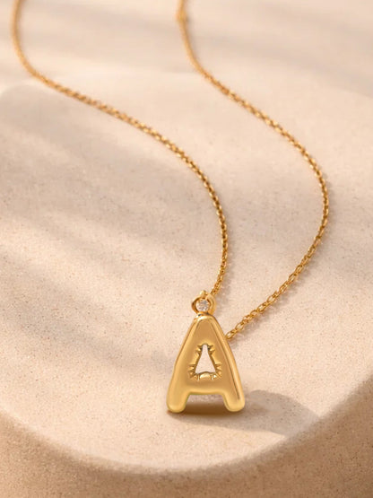 Demi Fine 18K Gold Plated Stainless steel Minimal Balloon A Necklace