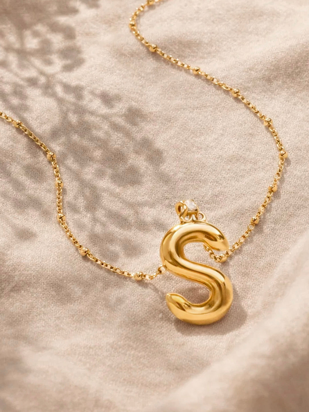 Demi Fine 18K Gold Plated Stainless steel Minimal Balloon S Necklace
