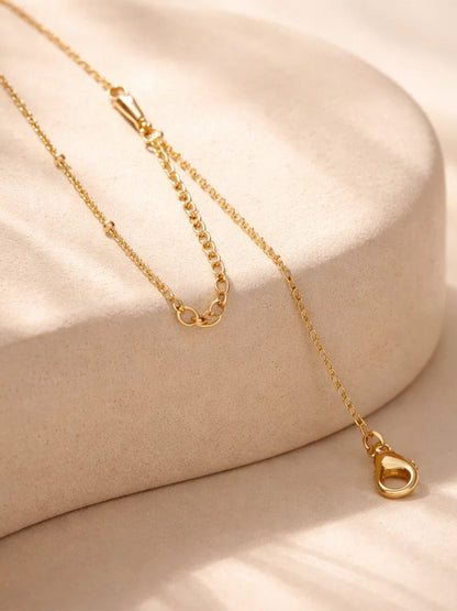 Demi Fine 18K Gold Plated Stainless steel Minimal Balloon P Necklace