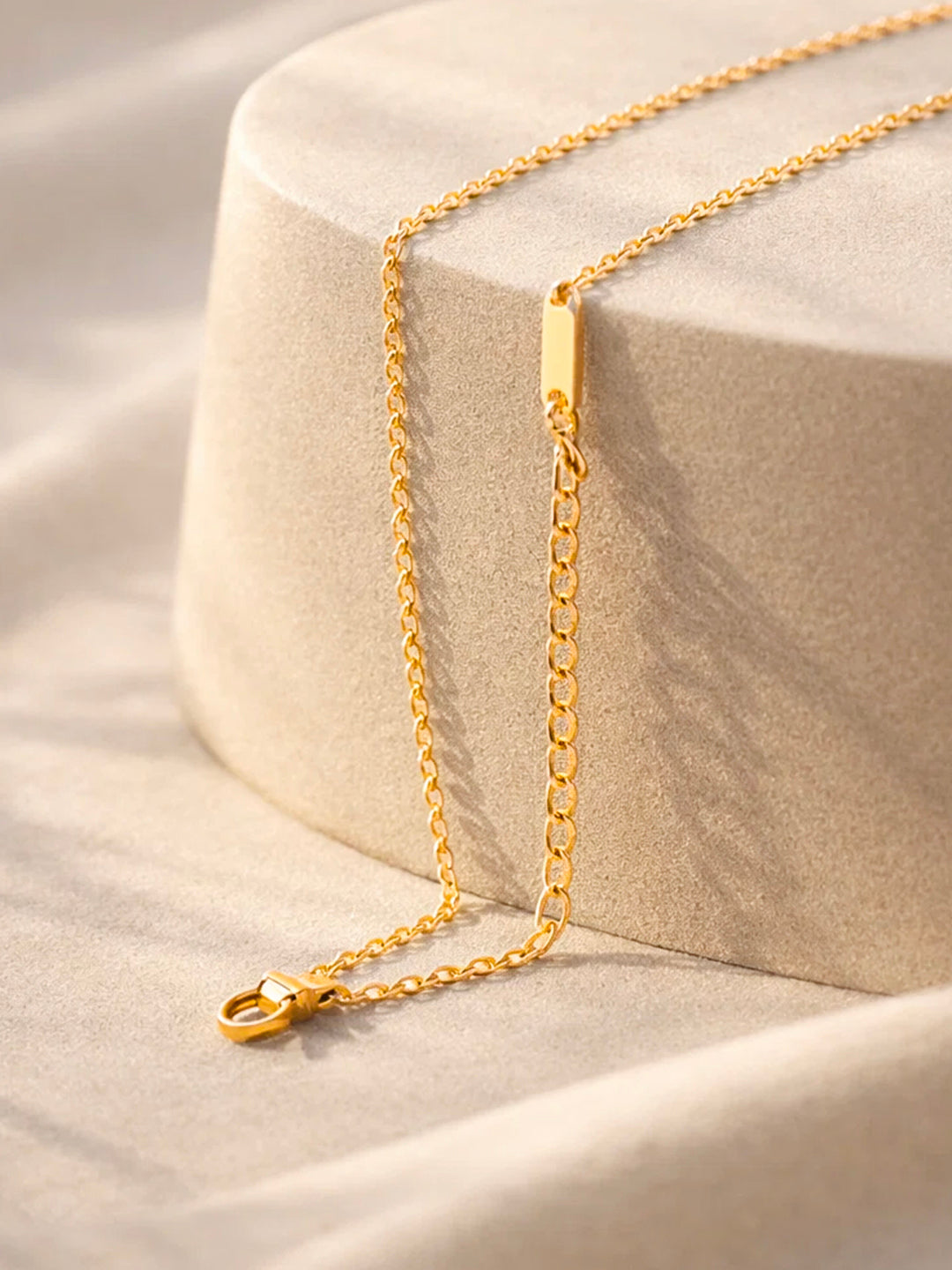 Demi Fine 18K Gold Plated Stainless steel Minimal Balloon N Necklace