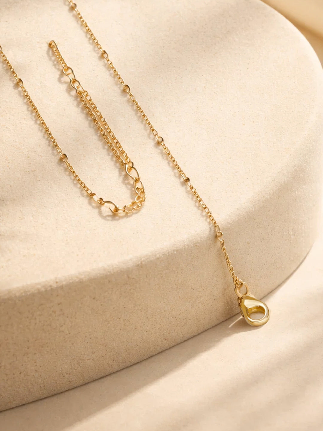 Demi Fine 18K Gold Plated Stainless steel Minimal Balloon H Necklace