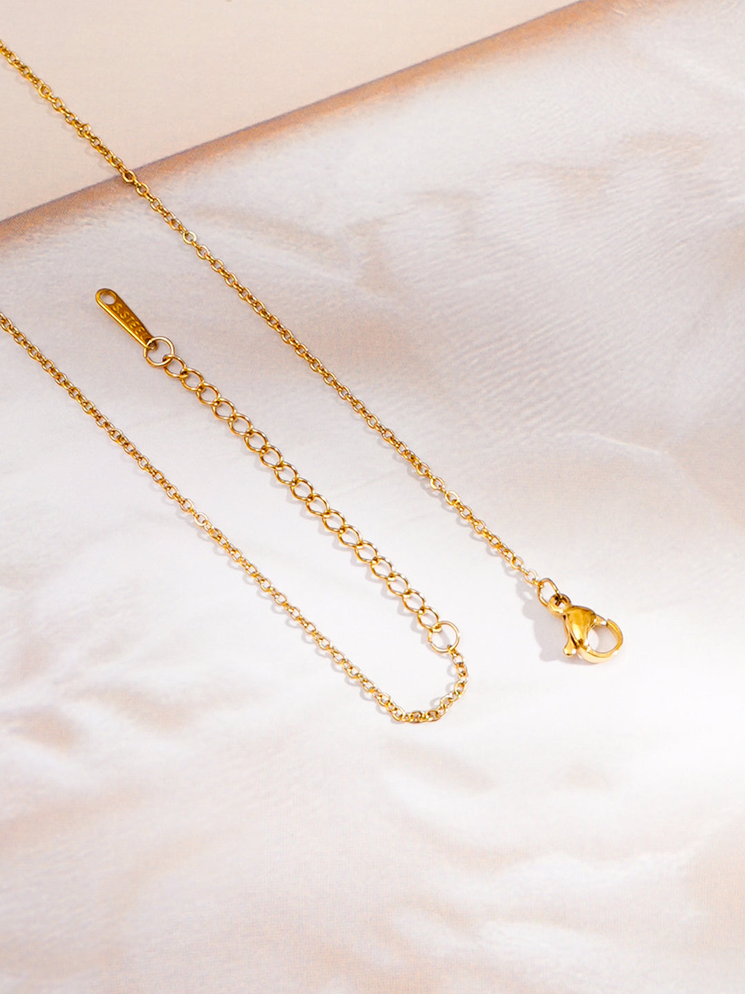 Demi Fine 18K Gold Plated Stainless steel Chain Turquoise Blue Pendant Necklace