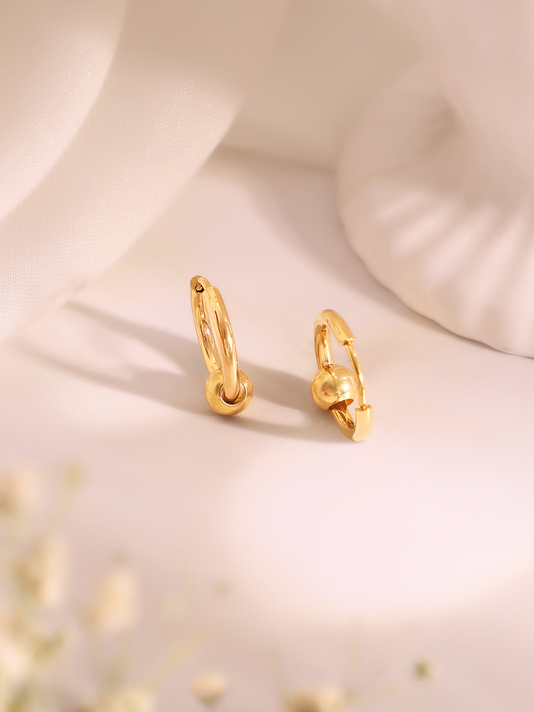 Demi Fine 18k Gold Plated Stainless Steel Ball Pendant  Set