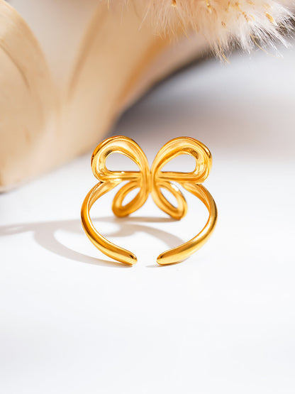 Demi Fine 18K Gold Plated Stainless steel Wings Of Wonder Ring