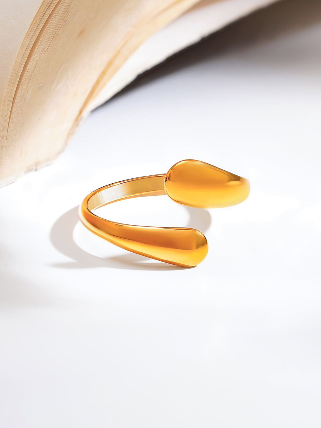 Demi Fine 18K Gold Plated Stainless steel Golden Flow Everyday Ring