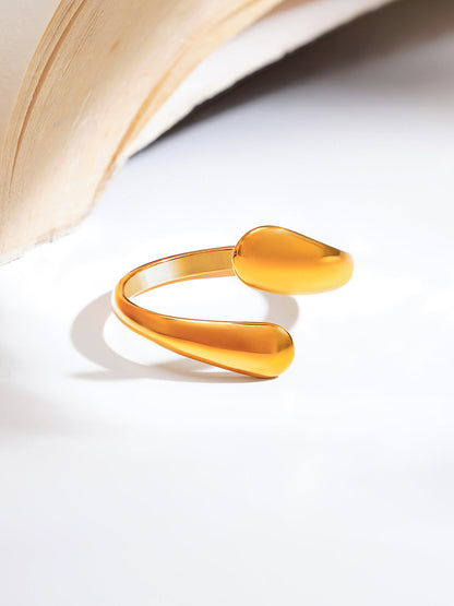 Demi Fine 18K Gold Plated Stainless steel Golden Flow Everyday Ring
