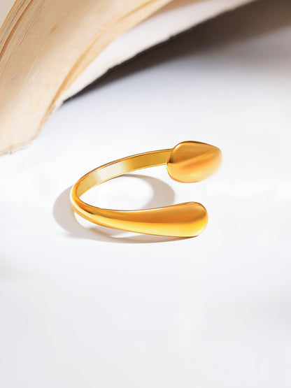 Demi Fine 18K Gold Plated Stainless steel Golden Flow Everyday Ring