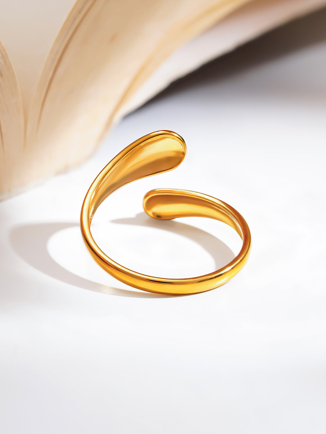 Demi Fine 18K Gold Plated Stainless steel Golden Flow Everyday Ring