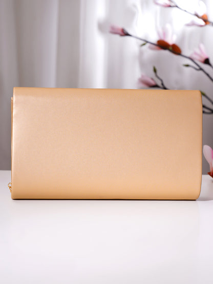 Champagne Gold Party Envelope Clutch Handbag