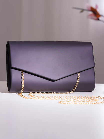 Black Envelope Clutch Handbag